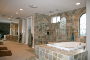 Elegant frameless shower door upgrade in Teaneck NJ