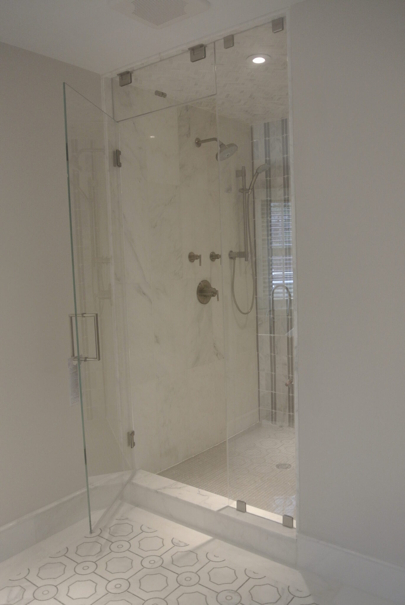Luxury custom shower door installation in Wayne NJ