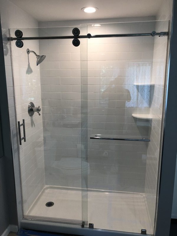 Single Sliding Shower Door - AMG Shower Doors NJ - Custom Frameless ...