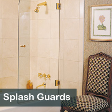 Modern glass shower door installed in Denville NJ home